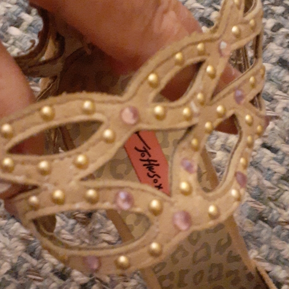 BETSY Johnstone size 10 leather platform shoes - Picture 9 of 10